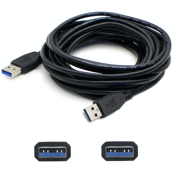 Add-On Addon 1Ft Usb 3.0 (A) Male To Usb 3.0 (B) Male Black Extension Cable USB3EXTAB1 - main